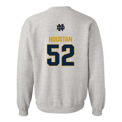 Notre Dame - NCAA Football : Devan Houstan - Classic Fashion Shersey Crewneck Sweatshirt-1