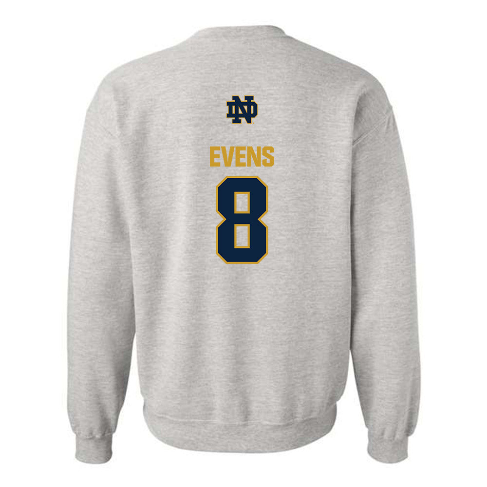 Notre Dame - NCAA Women's Volleyball : Maya Evens - Classic Fashion Shersey Crewneck Sweatshirt-1