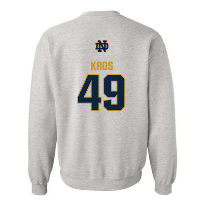 Notre Dame - NCAA Football : Andrew Kros - Classic Fashion Shersey Crewneck Sweatshirt-1