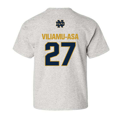 Notre Dame - NCAA Football : Kyngstonn Viliamu-Asa - Classic Fashion Shersey Youth T-Shirt-1