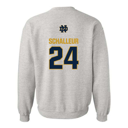 Notre Dame - NCAA Women's Lacrosse : Bailey Schalleur - Classic Fashion Shersey Crewneck Sweatshirt-1
