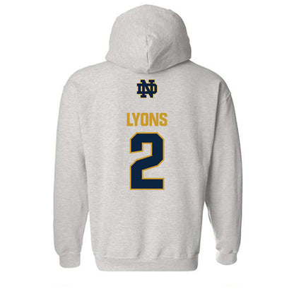 Notre Dame - NCAA Women's Lacrosse : Abigail Lyons - Classic Fashion Shersey Hooded Sweatshirt-1