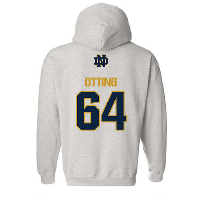 Notre Dame - NCAA Football : Joe Otting - Classic Fashion Shersey Hooded Sweatshirt-1