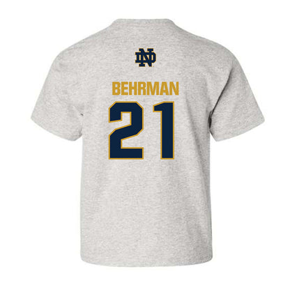 Notre Dame - NCAA Men's Lacrosse : Brock Behrman - Classic Fashion Shersey Youth T-Shirt