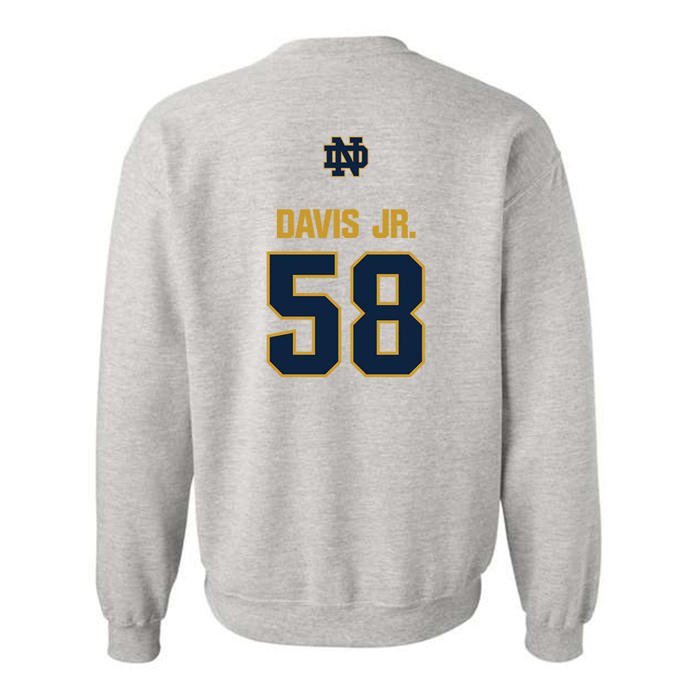 Notre Dame - NCAA Football : Thomas Davis Jr. - Classic Fashion Shersey Crewneck Sweatshirt-1