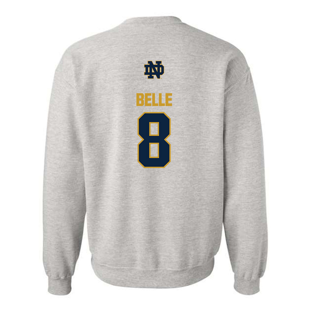 Notre Dame - NCAA Men's Ice Hockey : William Belle - Classic Fashion Shersey Crewneck Sweatshirt-1