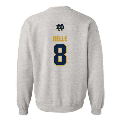 Notre Dame - NCAA Men's Ice Hockey : William Belle - Classic Fashion Shersey Crewneck Sweatshirt-1