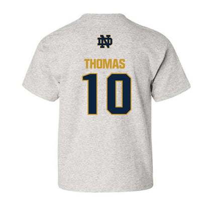 Notre Dame - NCAA Football : Loghan Thomas - Classic Fashion Shersey Youth T-Shirt-1