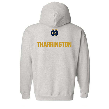 Notre Dame - NCAA Men's Swimming & Diving : Owen Tharrington - Classic Fashion Shersey Hooded Sweatshirt-1