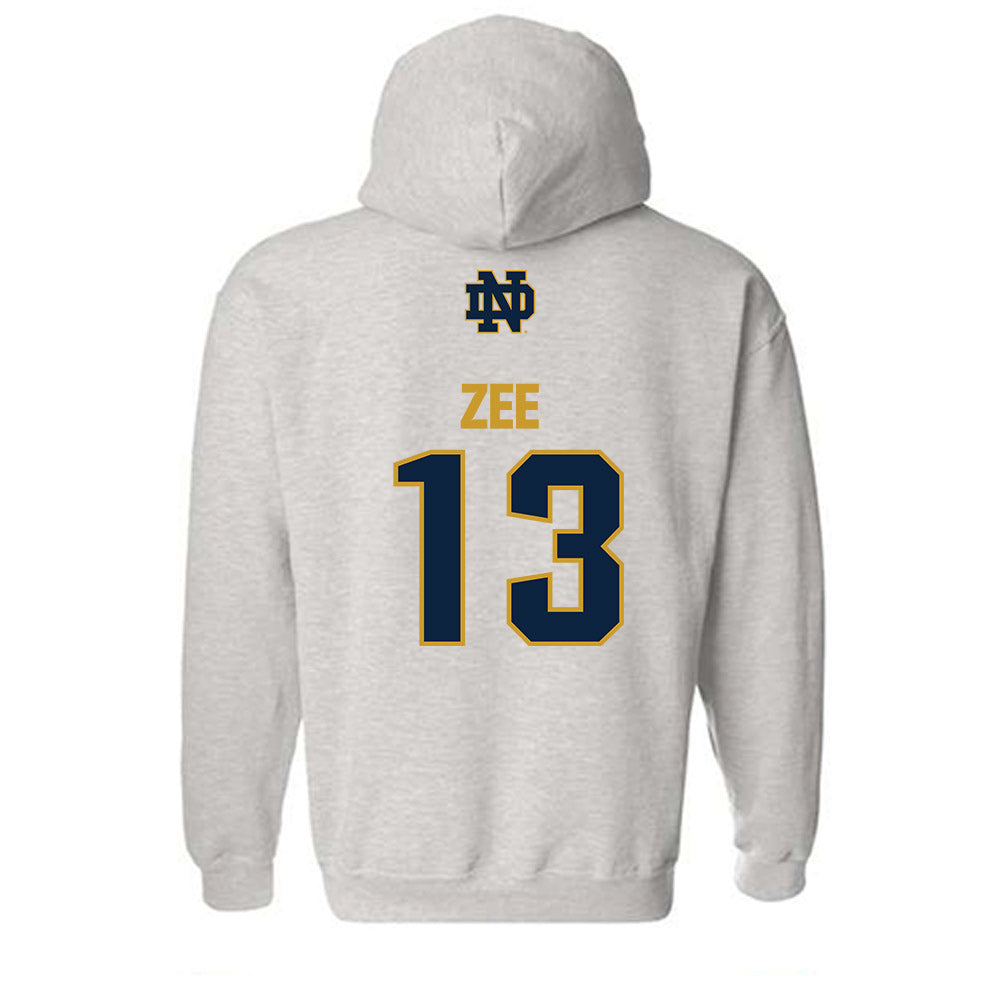 Notre Dame - NCAA Baseball : Jamie Zee - Classic Fashion Shersey Hooded Sweatshirt-1