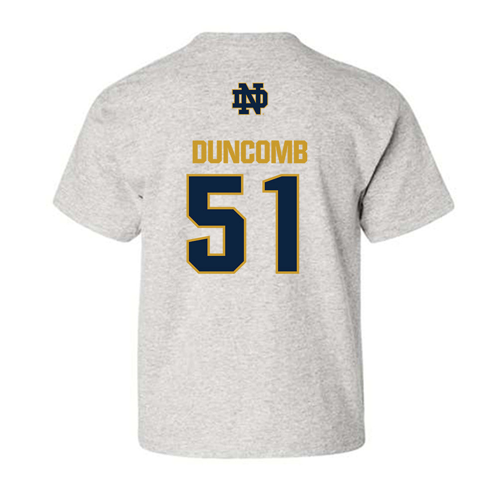 Notre Dame - NCAA Men's Basketball : Logan Duncomb - Classic Fashion Shersey Youth T-Shirt-1