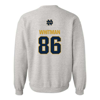 Notre Dame - NCAA Football : Alex Whitman - Classic Fashion Shersey Crewneck Sweatshirt-1