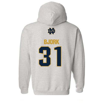 Notre Dame - NCAA Women's Volleyball : Anna Bjork - Classic Fashion Shersey Hooded Sweatshirt