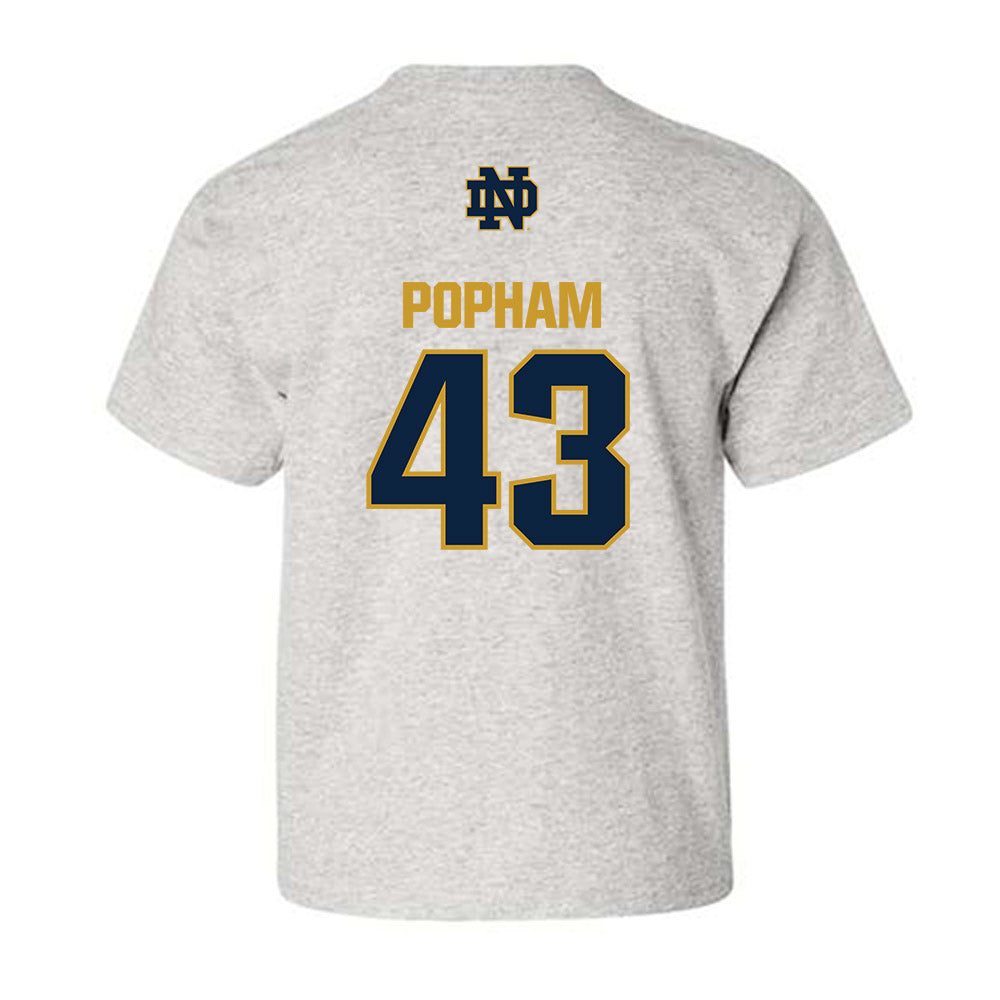 Notre Dame - NCAA Men's Lacrosse : Bo Popham - Classic Fashion Shersey Youth T-Shirt-1