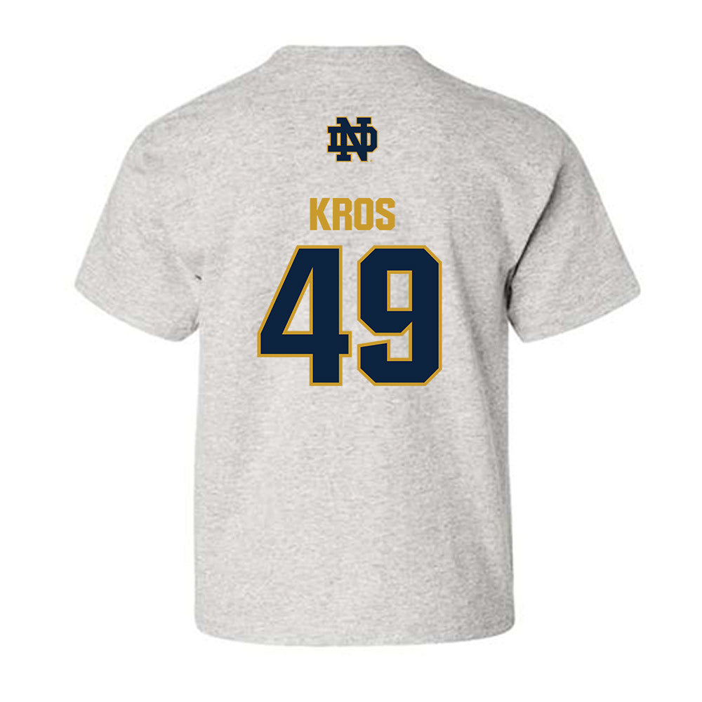 Notre Dame - NCAA Football : Andrew Kros - Classic Fashion Shersey Youth T-Shirt-1