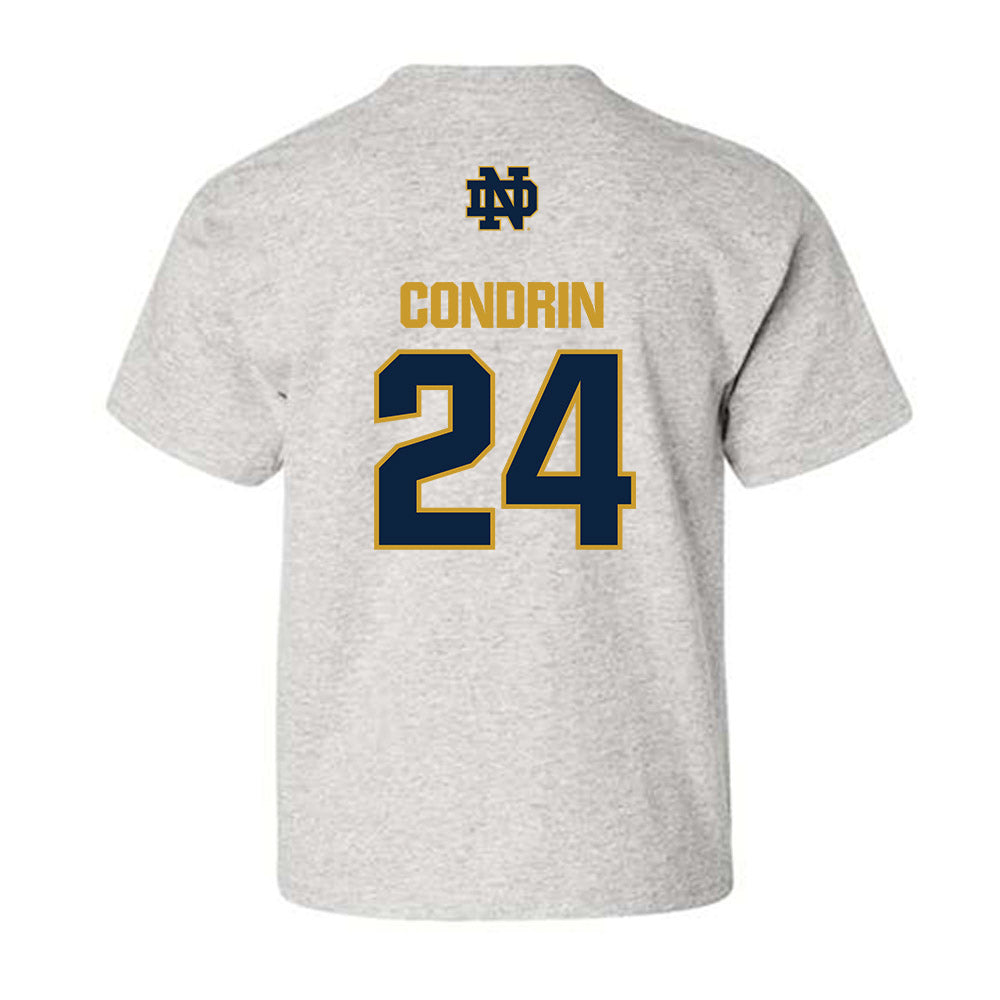 Notre Dame - NCAA Baseball : Luke Condrin - Classic Fashion Shersey Youth T-Shirt-1