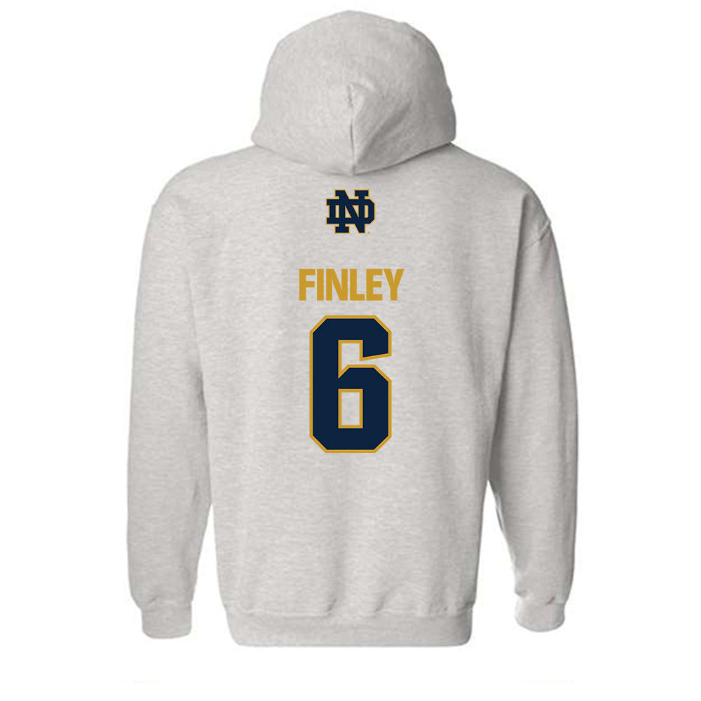 Notre Dame - NCAA Men's Lacrosse : Fisher Finley - Classic Fashion Shersey Hooded Sweatshirt-1