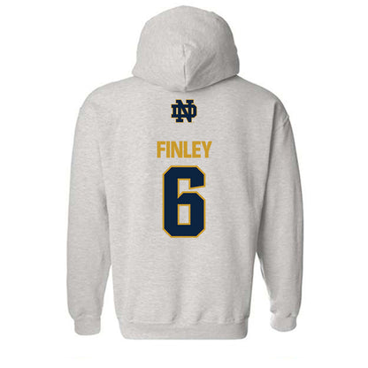 Notre Dame - NCAA Men's Lacrosse : Fisher Finley - Classic Fashion Shersey Hooded Sweatshirt-1