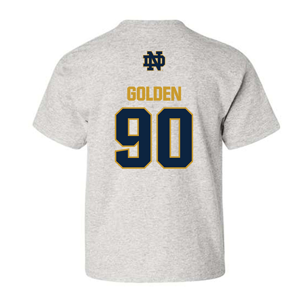 Notre Dame - NCAA Football : Elijah Golden - Classic Fashion Shersey Youth T-Shirt-1