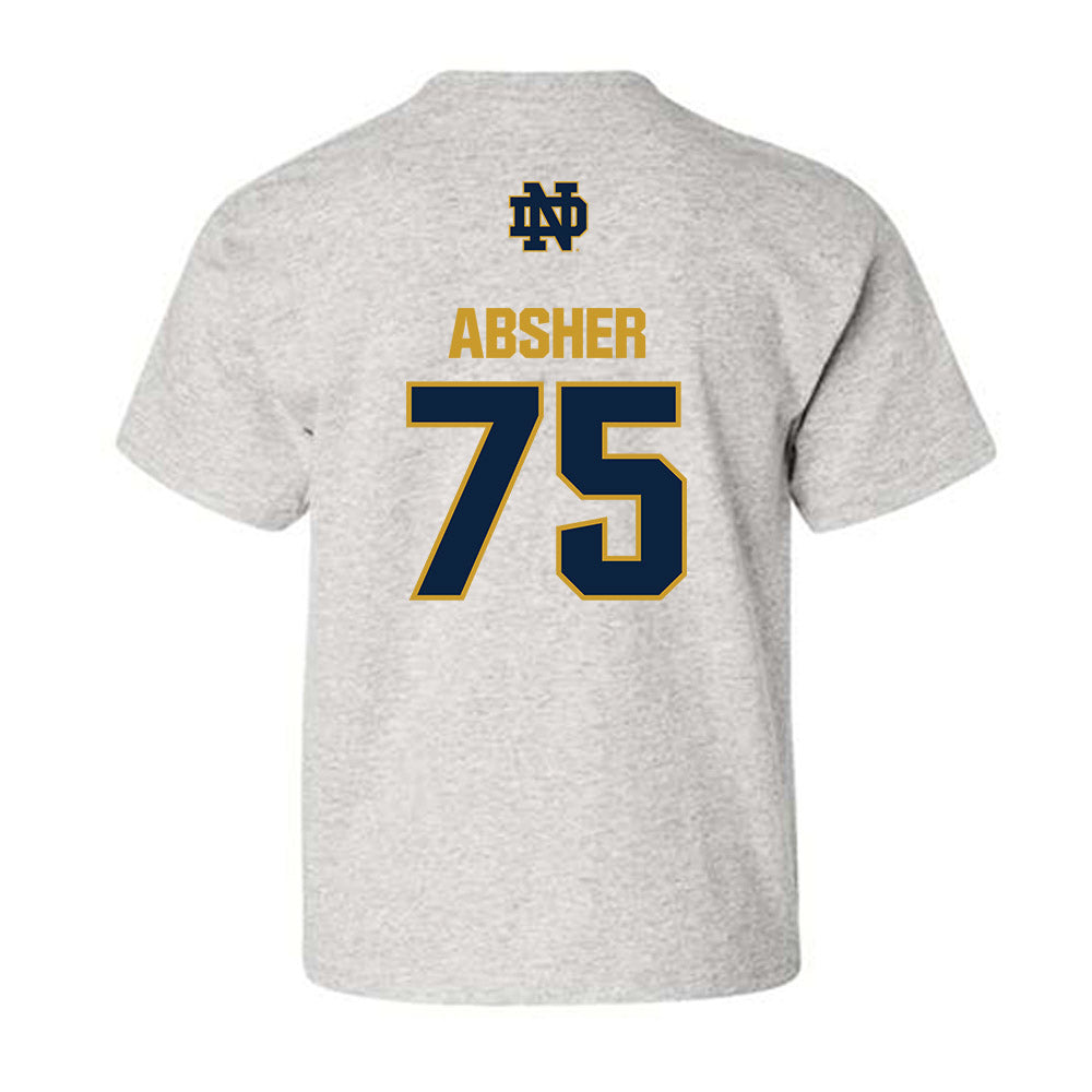 Notre Dame - NCAA Football : Sullivan Absher - Classic Fashion Shersey Youth T-Shirt-1