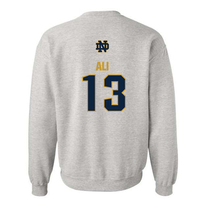 Notre Dame - NCAA Men's Ice Hockey : Brennan Ali - Classic Fashion Shersey Crewneck Sweatshirt-1