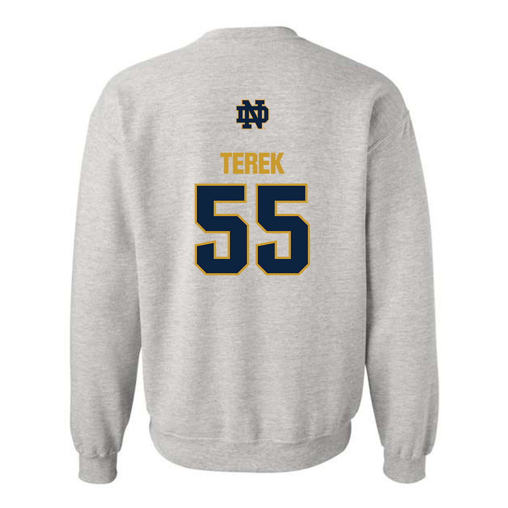 Notre Dame - NCAA Football : Christopher Terek - Classic Fashion Shersey Crewneck Sweatshirt-1