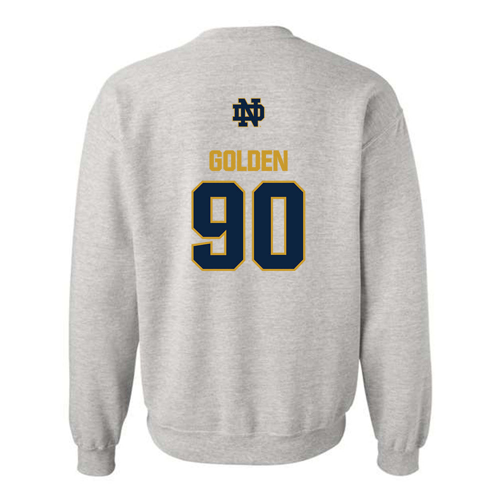 Notre Dame - NCAA Football : Elijah Golden - Classic Fashion Shersey Crewneck Sweatshirt-1
