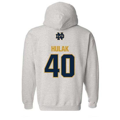 Notre Dame - NCAA Football : Dominik Hulak - Classic Fashion Shersey Hooded Sweatshirt-1