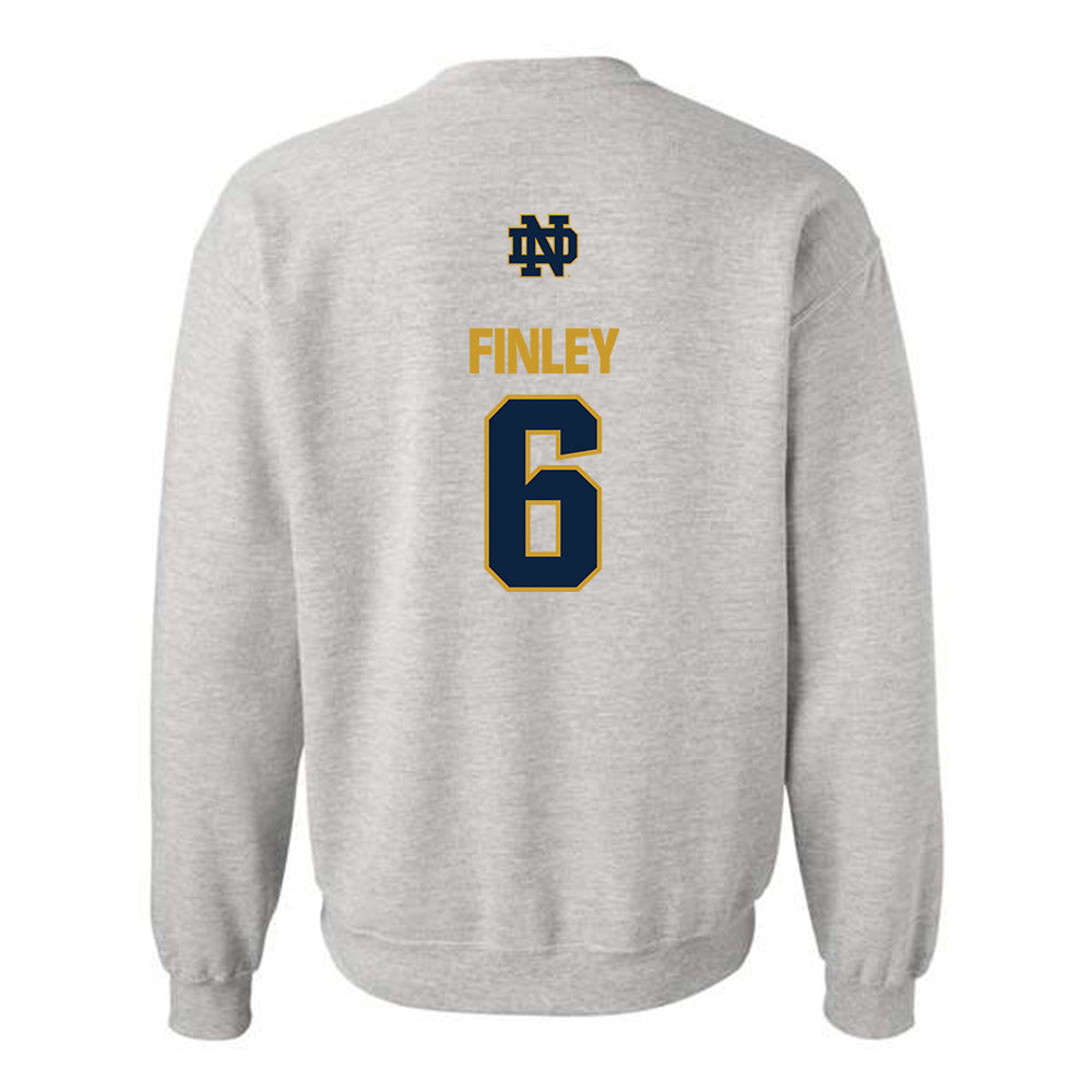 Notre Dame - NCAA Men's Lacrosse : Fisher Finley - Classic Fashion Shersey Crewneck Sweatshirt-1