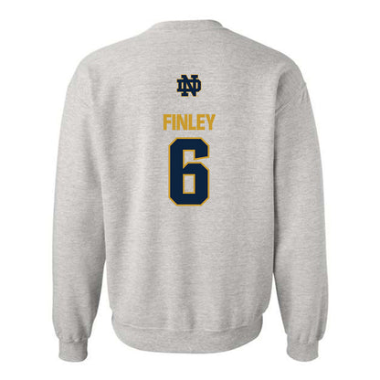 Notre Dame - NCAA Men's Lacrosse : Fisher Finley - Classic Fashion Shersey Crewneck Sweatshirt-1