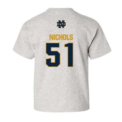 Notre Dame - NCAA Football : Ben Nichols - Classic Fashion Shersey Youth T-Shirt-1
