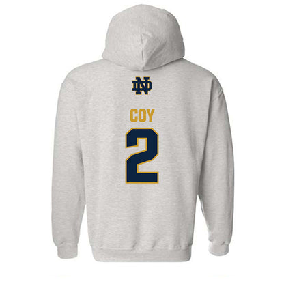 Notre Dame - NCAA Baseball : Noah Coy - Classic Fashion Shersey Hooded Sweatshirt