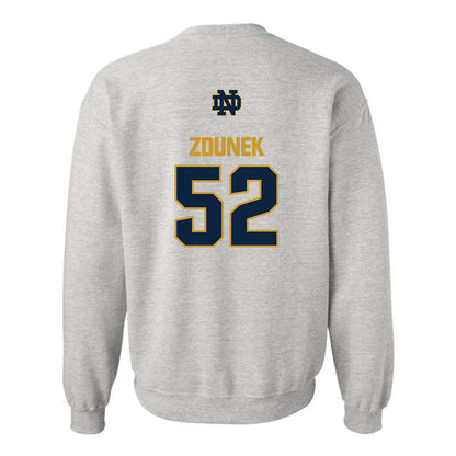 Notre Dame - NCAA Baseball : Eric Zdunek - Classic Fashion Shersey Crewneck Sweatshirt-1