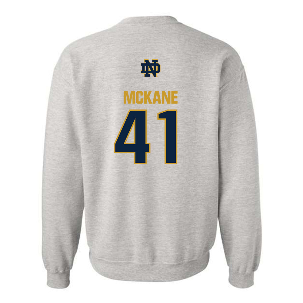 Notre Dame - NCAA Men's Lacrosse : Matthew McKane - Classic Fashion Shersey Crewneck Sweatshirt-1