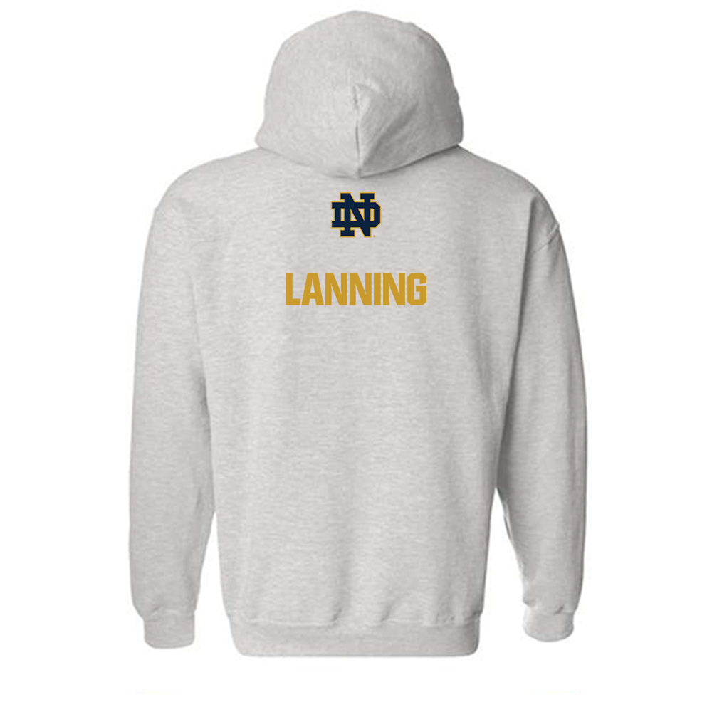 Notre Dame - NCAA Women's Swimming & Diving : Gracyn Lanning - Classic Fashion Shersey Hooded Sweatshirt-1