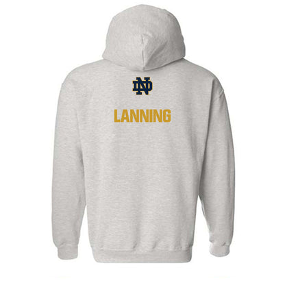 Notre Dame - NCAA Women's Swimming & Diving : Gracyn Lanning - Classic Fashion Shersey Hooded Sweatshirt-1