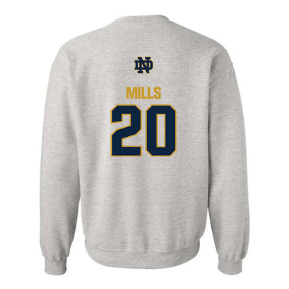 Notre Dame - NCAA Women's Soccer : Abby Mills - Classic Fashion Shersey Crewneck Sweatshirt