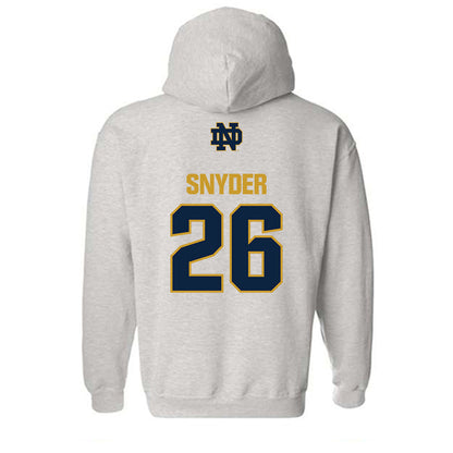 Notre Dame - NCAA Baseball : Garrett Snyder - Classic Fashion Shersey Hooded Sweatshirt-1