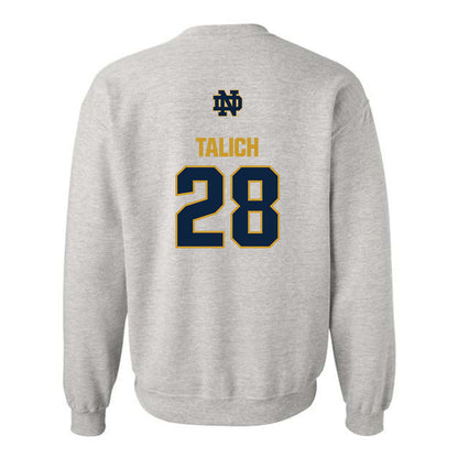Notre Dame - NCAA Football : Luke Talich - Classic Fashion Shersey Crewneck Sweatshirt-1