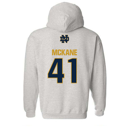 Notre Dame - NCAA Men's Lacrosse : Matthew McKane - Classic Fashion Shersey Hooded Sweatshirt-1