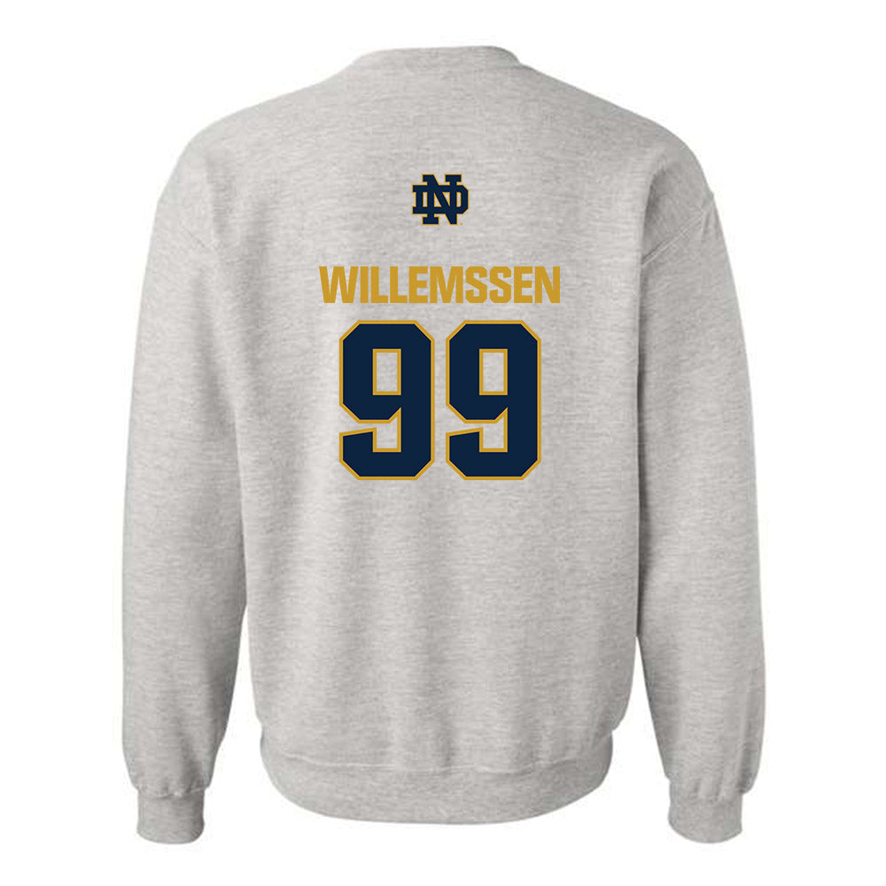 Notre Dame - NCAA Softball : Christina Willemssen - Classic Fashion Shersey Crewneck Sweatshirt-1