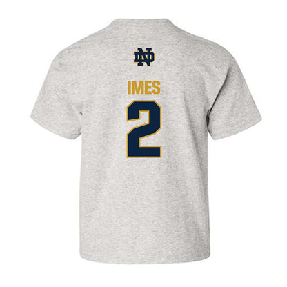 Notre Dame - NCAA Men's Basketball : Logan Imes - Classic Fashion Shersey Youth T-Shirt-1