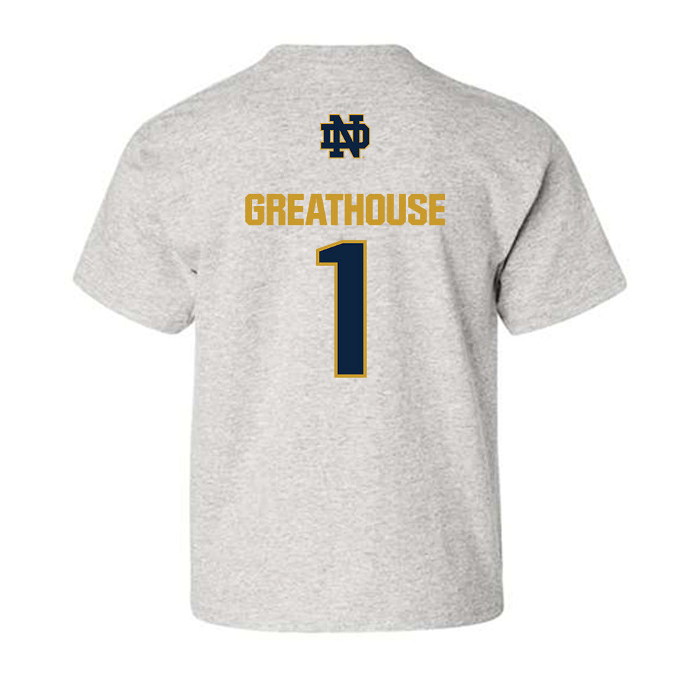 Notre Dame - NCAA Football : Jaden Greathouse - Classic Fashion Shersey Youth T-Shirt-1
