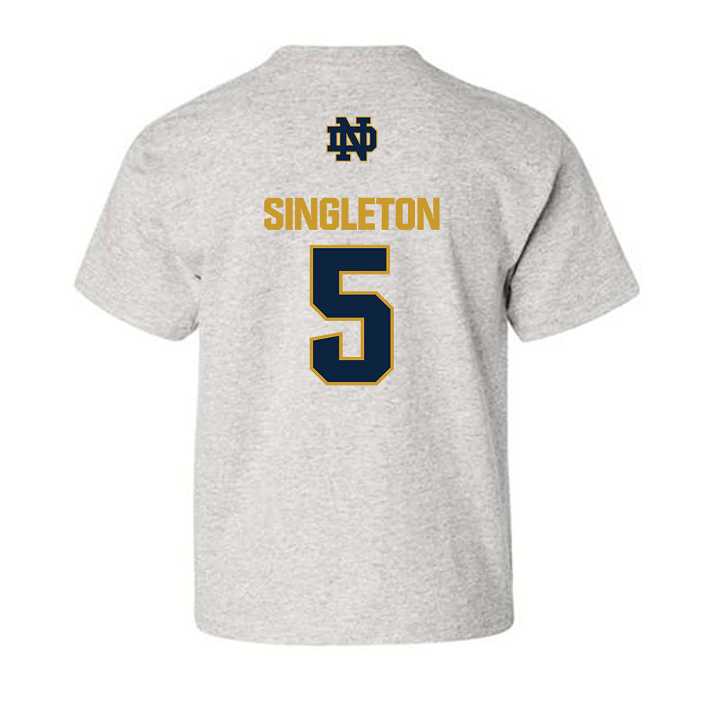 Notre Dame - NCAA Baseball : Dylan Singleton - Classic Fashion Shersey Youth T-Shirt-1
