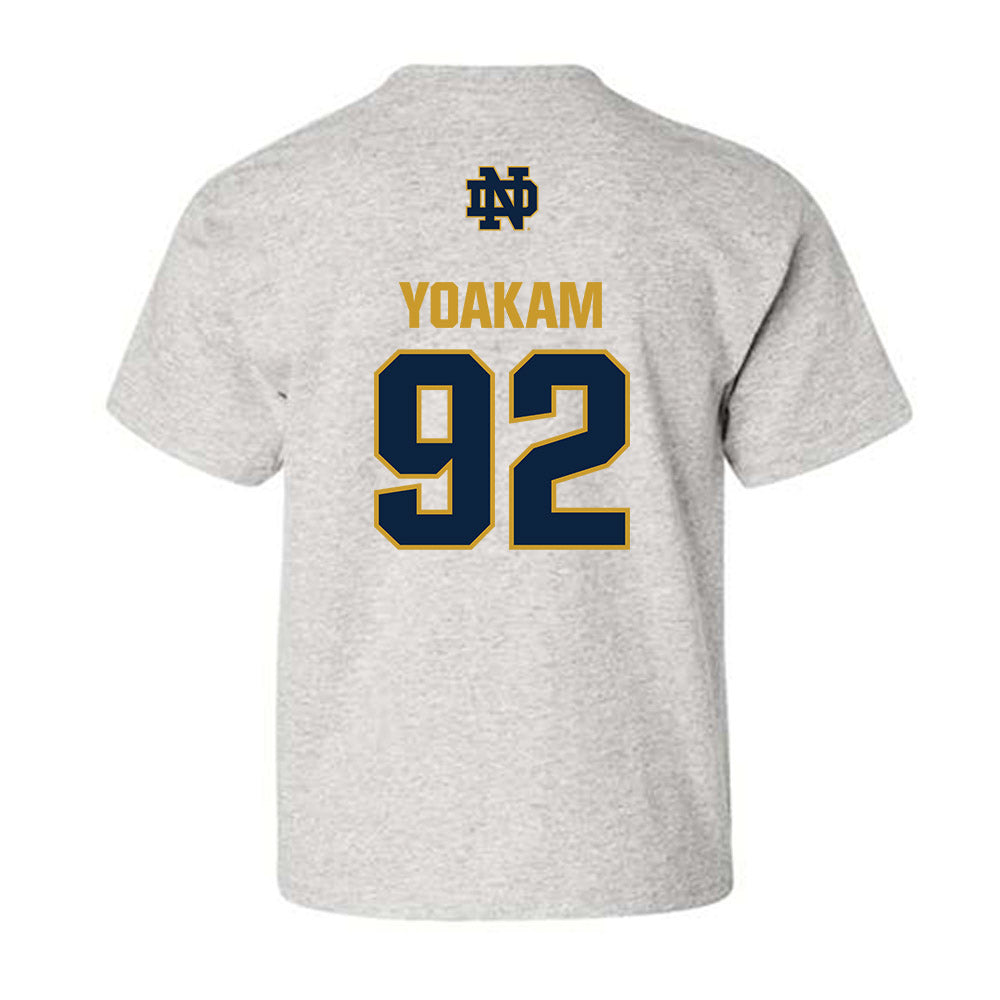 Notre Dame - NCAA Football : Zachary Yoakam - Classic Fashion Shersey Youth T-Shirt-1