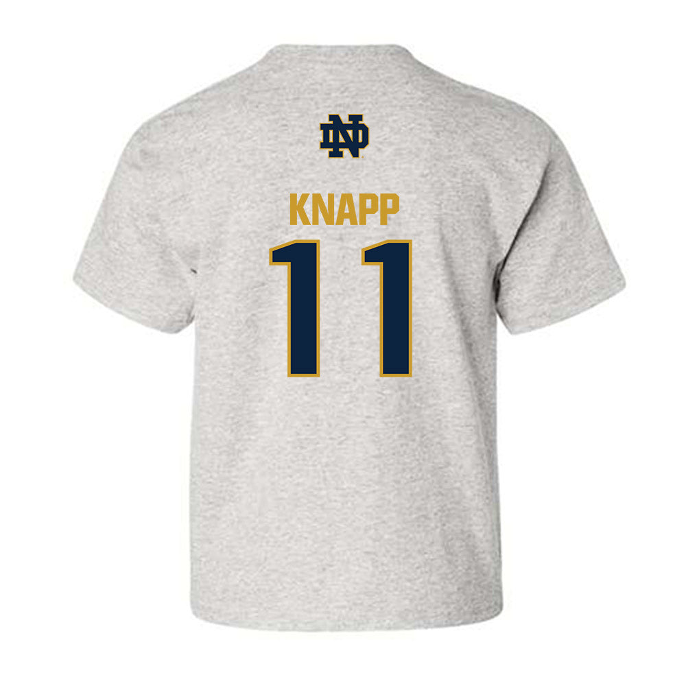 Notre Dame - NCAA Women's Soccer : Tessa Knapp - Classic Fashion Shersey Youth T-Shirt-1