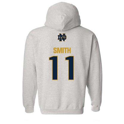 Notre Dame - NCAA Women's Basketball : Jordyn Smith - Classic Fashion Shersey Hooded Sweatshirt-1