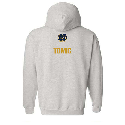 Notre Dame - NCAA Men's Swimming & Diving : Hrvoje Tomic - Classic Fashion Shersey Hooded Sweatshirt-1