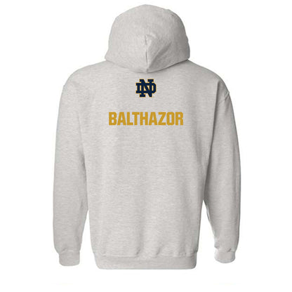 Notre Dame - NCAA Men's Tennis : Nolan Balthazor - Classic Fashion Shersey Hooded Sweatshirt-1