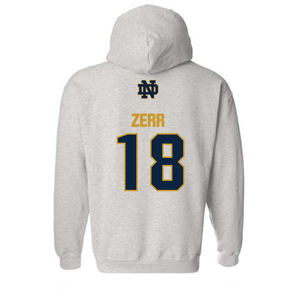 Notre Dame - NCAA Baseball : Aiden Zerr - Classic Fashion Shersey Hooded Sweatshirt-1